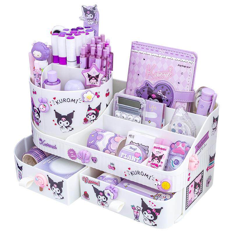 一体抽屉式旋转笔筒收纳盒超大容量儿童女孩小学生桌面书桌笔桶,文具电教/文化用品/商务用品,笔筒,淘宝优惠券,粉丝福利购,淘宝优惠卷