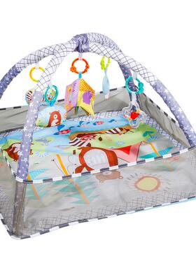 婴儿围栏游戏健身架0-18个月宝宝早教海洋爬行垫球池启蒙玩具