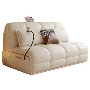 智能电动遥控沙发床卧室多功能可折叠两用小户型伸缩单双人梳化床