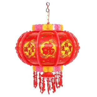 水晶外转LED灯笼元旦春节装饰结婚乔迁门庭阳台悬挂灯饰纸灯笼