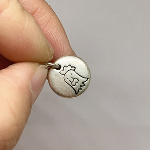 儿童999足银3D硬银福字十二生肖满月小滴溜DIY手工饰品配件小吊坠