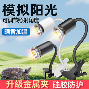 乌龟晒背灯晒龟灯保温灯uva取暖uvb加热太阳灯爬宠恒温灯架缸夹灯