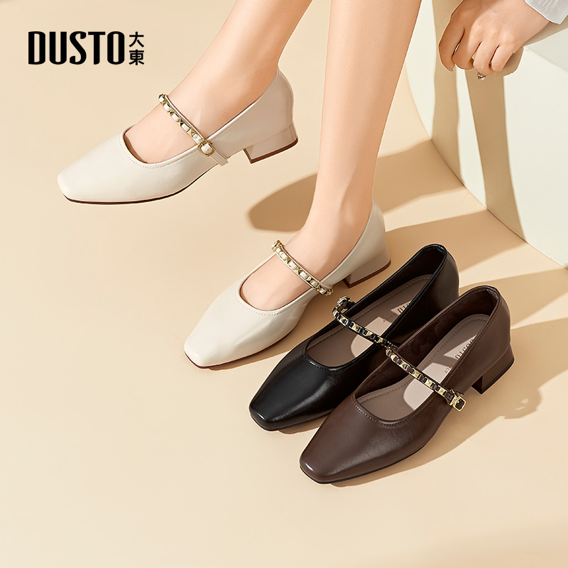 DUSTO大东玛丽珍鞋一字扣女单鞋