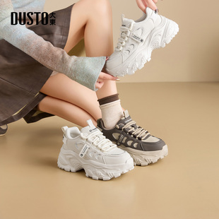新款 时尚 休闲运动鞋 老爹鞋 小白鞋 2025冬季 厚底增高鞋 大东女鞋 个性