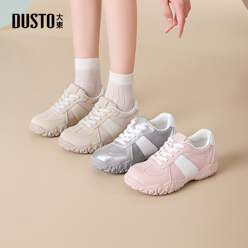 大东德训鞋女平底中跟休闲百搭女