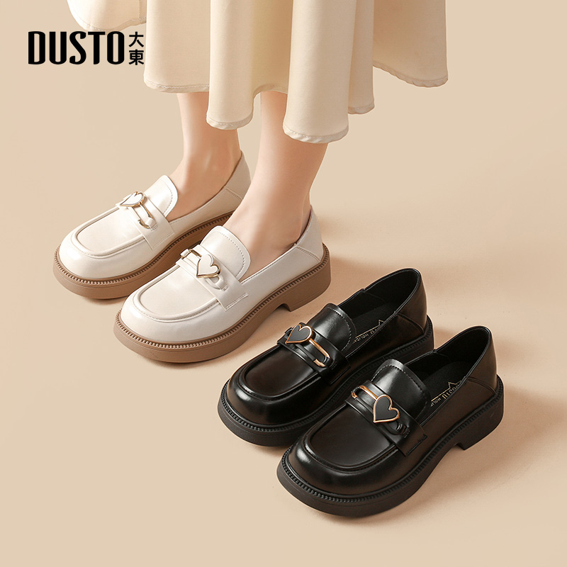 大东乐福鞋厚底圆头女单鞋