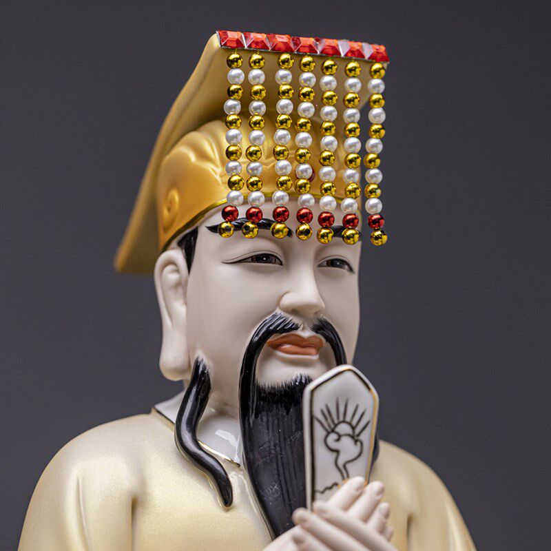新品德化陶瓷玉帝王母神像玉皇大帝王母娘娘像体家用佛堂供奉佛像