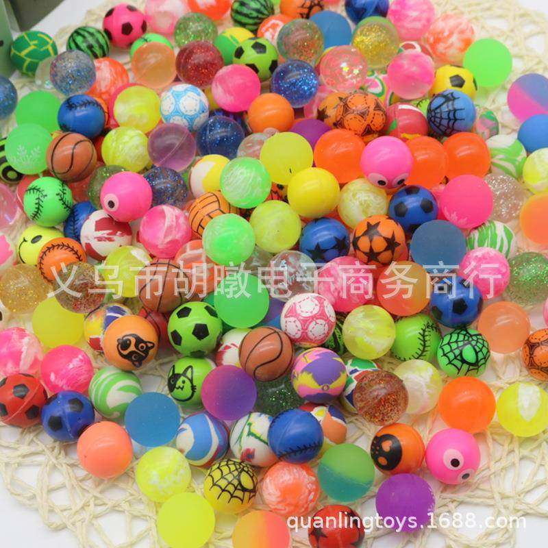 儿童弹力球小号实心弹跳玩具地摊27mm扭蛋机配件跳跳球,玩具/童车/益智/积木/模型,球类玩具/球类运动,淘宝优惠券,粉丝福利购,淘宝优惠卷