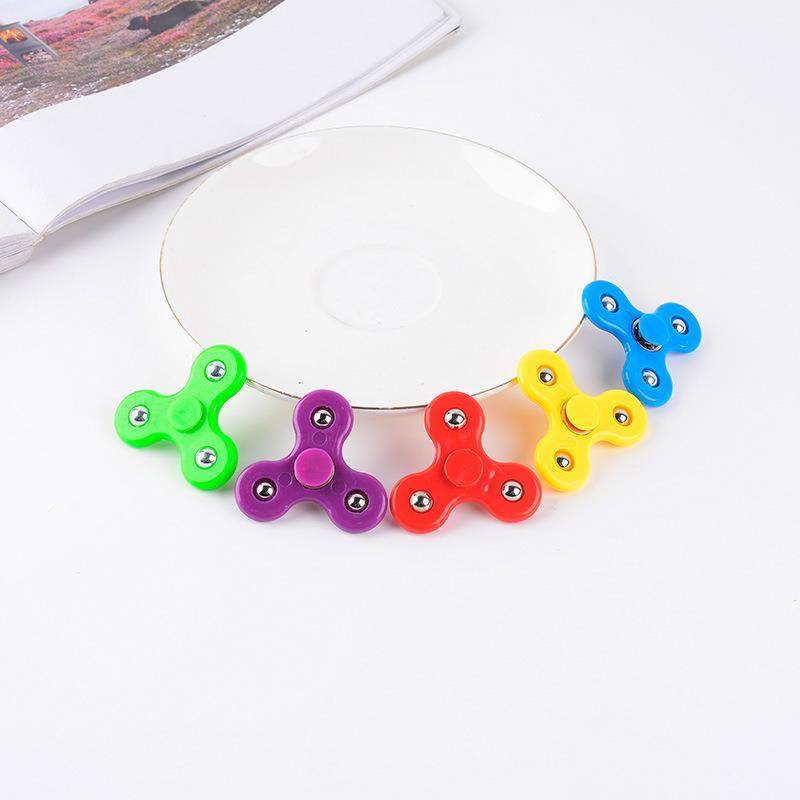 厂家直供爆款指尖陀螺手指玩具减压迷你小三珠儿童亲子礼物5cm