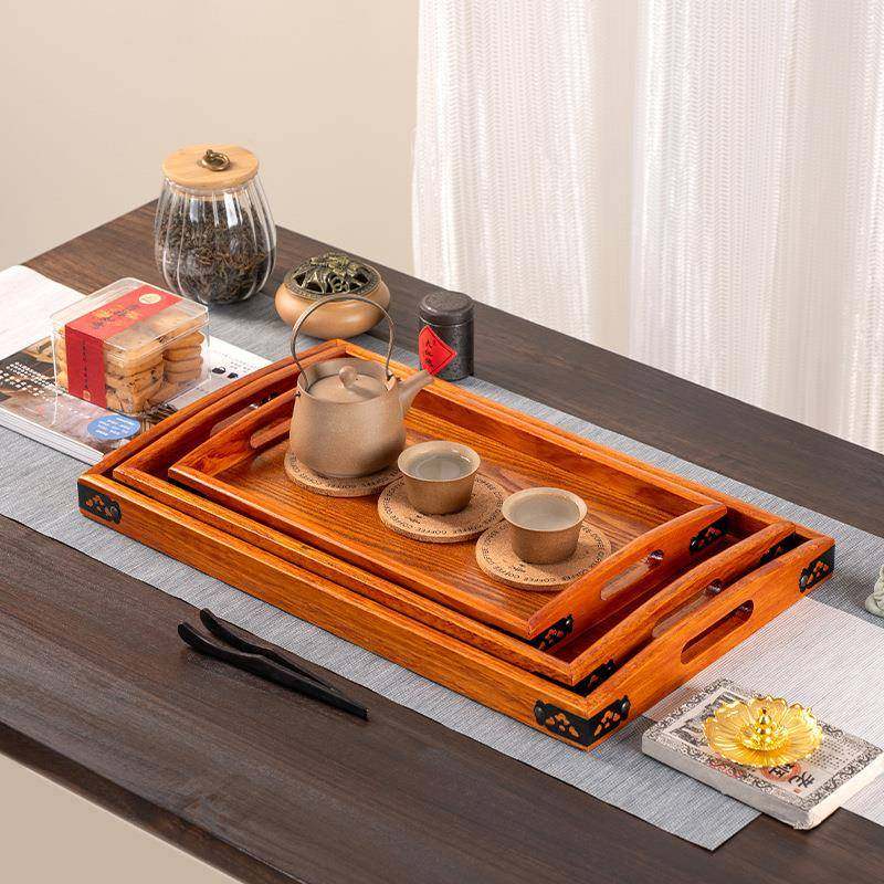实木手提盘茶托盘酒店长方形餐盘水果盘木质日式红色烤全羊大托盘,餐饮具,盘,淘宝优惠券,粉丝福利购,淘宝优惠卷