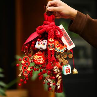 2025新年门挂装饰品红果挂件蛇年发财果贺年福字挂饰春节过年布置