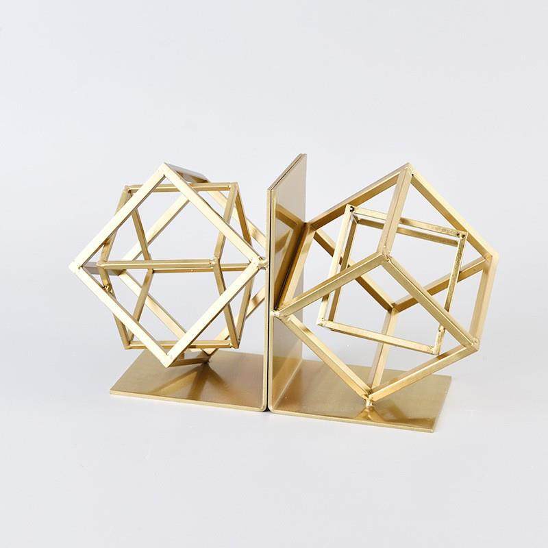 现代简约几何金属立方书挡书靠装饰摆件客厅卧室书房软装家居饰品,家居饰品,装饰摆件,淘宝优惠券,粉丝福利购,淘宝优惠卷
