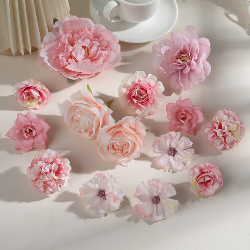仿真花材料包 假花绢花 diy手工装饰绣球乒乓菊假花素材 痛包搭配