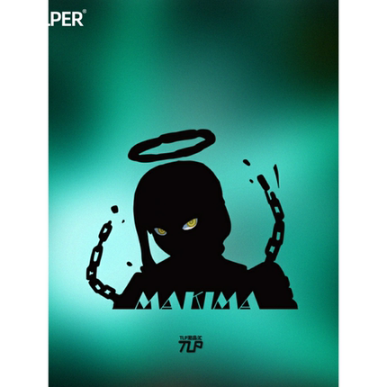 TLP镂空车贴 玛奇玛 Makima支配恶魔 链锯人电锯人动漫 多用贴纸
