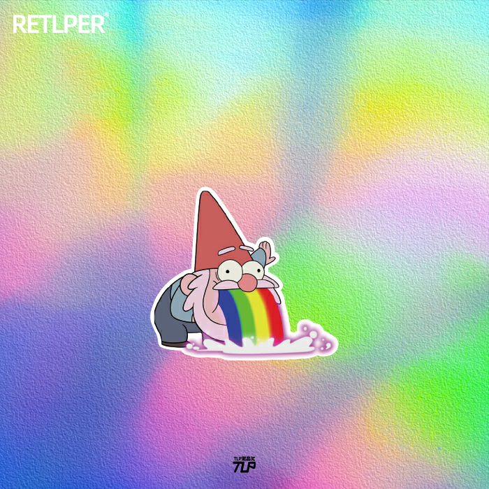 贴纸tlp彩虹表情包机车防水