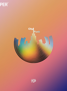 TLP镂空车贴 FUNK CITY放克城市爵士音乐汽车后风挡玻璃防水贴纸