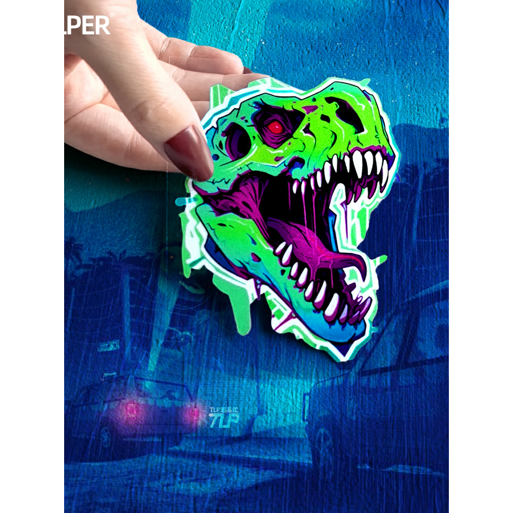 贴纸TLP反光车贴原创外骨骼恐