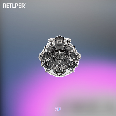 tlp鬼武士嘻哈街头浪漫反光车贴