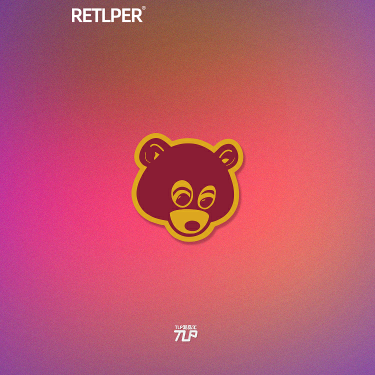 TLP反光贴侃爷辍学熊DropoutB