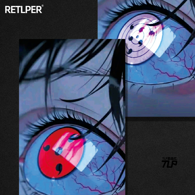 贴纸火影轮回眼写轮眼TLP反光车