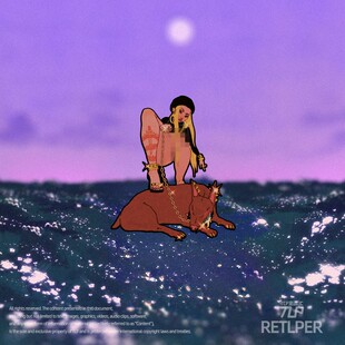 RETLPER镂空车贴 自愿驯服的猎狗 服从主人 汽摩防水平面贴纸