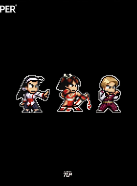 TLP套贴 街机单机KOF拳皇97格斗神乐千鹤不知火舞King像素版贴纸