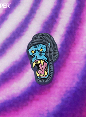 TLP反光车贴  大猩猩狒狒金刚King Kong三角玻璃漆面动物车用贴纸