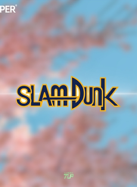 TLP反光车贴 灌篮高手SLAMDUNK标志logo车友会遮挡贴无痕防水车贴