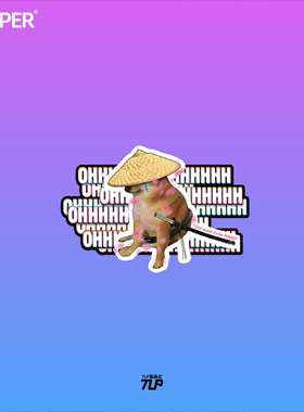 TLP反光车贴 silence拔剑只想快乐LSP狗子忍者OHHH表情包meme贴纸