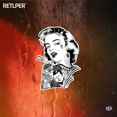 反光车贴玛丽莲梦露TLP纹身嘻哈