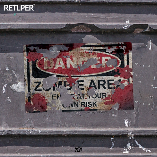 贴纸TLP反光车贴做旧僵尸出没