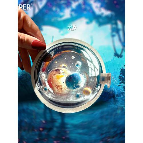 贴纸宇宙梦幻立体感瓶装星球