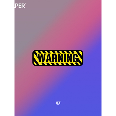 反光车贴warning标志警告