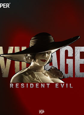 TLP镂空车贴 生化危机resident evil8迪米特雷斯库八尺吸血鬼贴纸