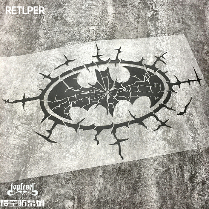 蝙蝠侠碎裂镂空防水笔记本标志