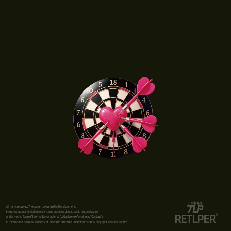 正中靶心十环触发立体感防水贴纸