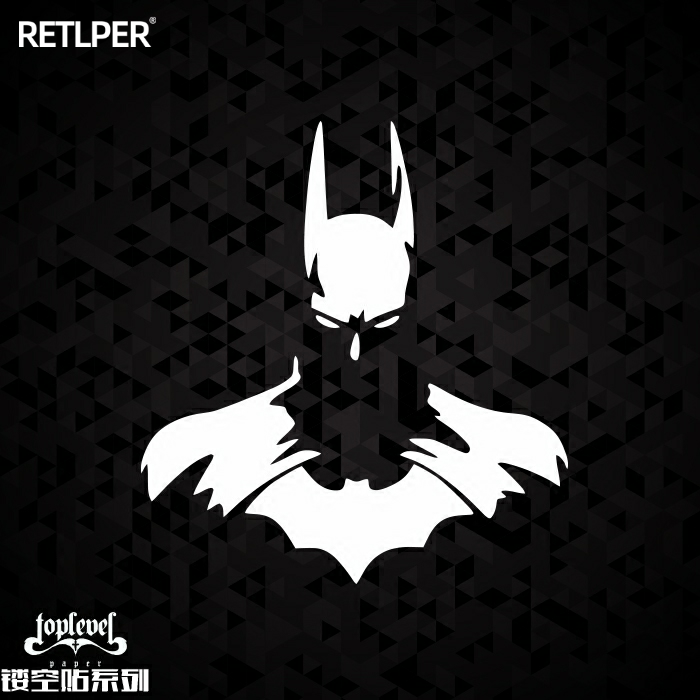 tlp镂空车贴蝙蝠侠超级英雄防水