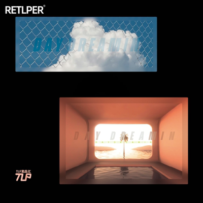 tlp反光车贴白日梦空间椰树泳池