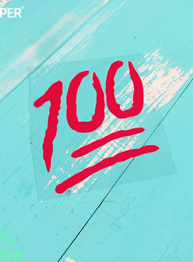 TLP镂空车贴 100分标志评分logo考卷贴无痕防水遮痕贴