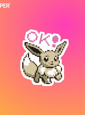 TLP反光车贴 精灵梦可宝Pokemon伊布Eevee摩托车油箱盖贴