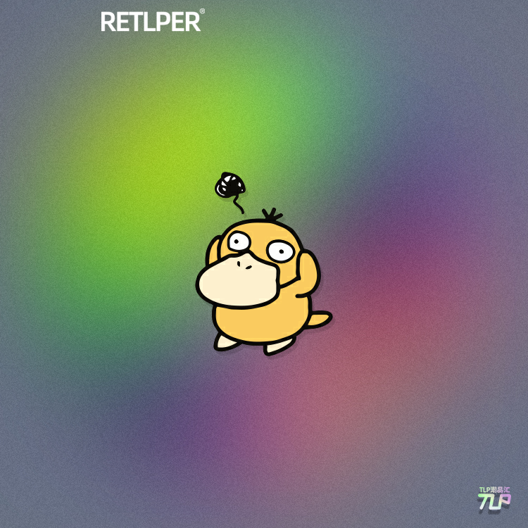 TLP反光贴纸可达鸭憨憨头痛宝