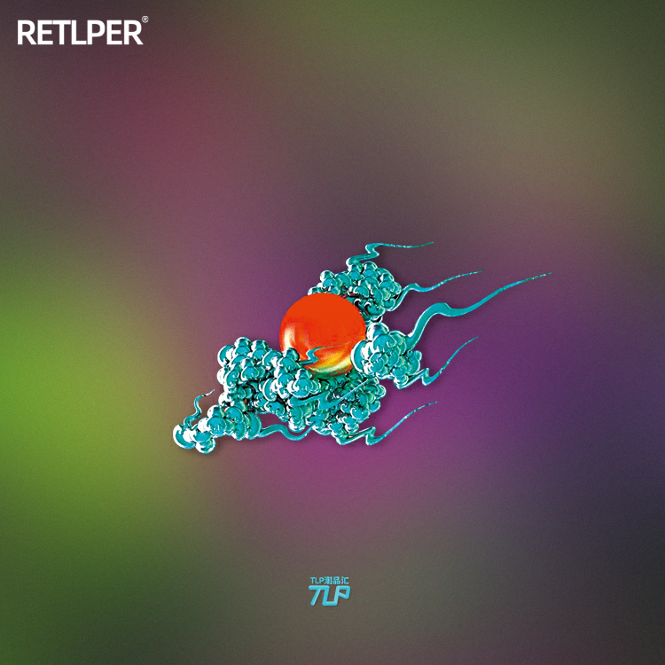 TLP镂空车贴祥云太阳风传统