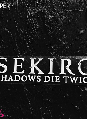 TLP镂空车贴 只狼 影逝二度SEKIRO标志宫崎英高忍者游戏防水贴纸