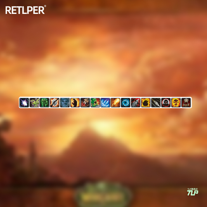 TLP反光车贴 魔兽世界WOW图标怀旧PVP战场中各种DEBUFF悲惨贴纸