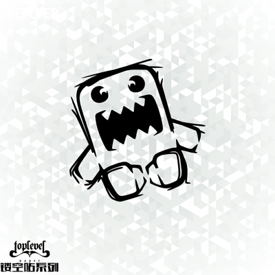 车贴多魔君domo嘻哈街头卡通涂鸦