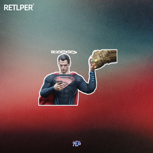 漫威超人挡风玻璃反光车贴TLP