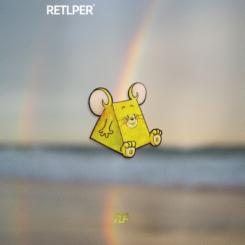 TLP反光贴吞下奶酪的老鼠卡通