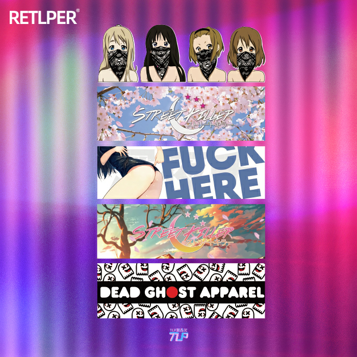 套贴午夜炸街日漫可爱TLP蒙面