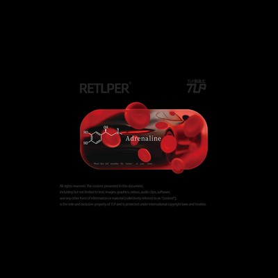 追风逐日心跳化学式平面贴纸