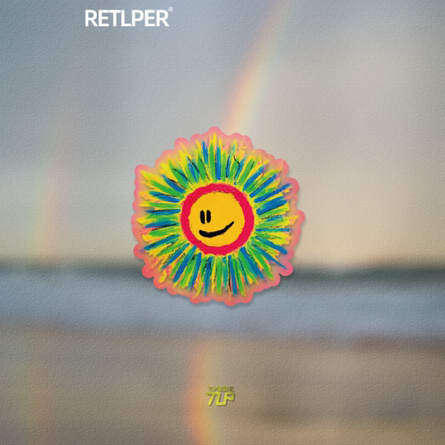 TLP反光贴太阳花好心情开心涂鸦